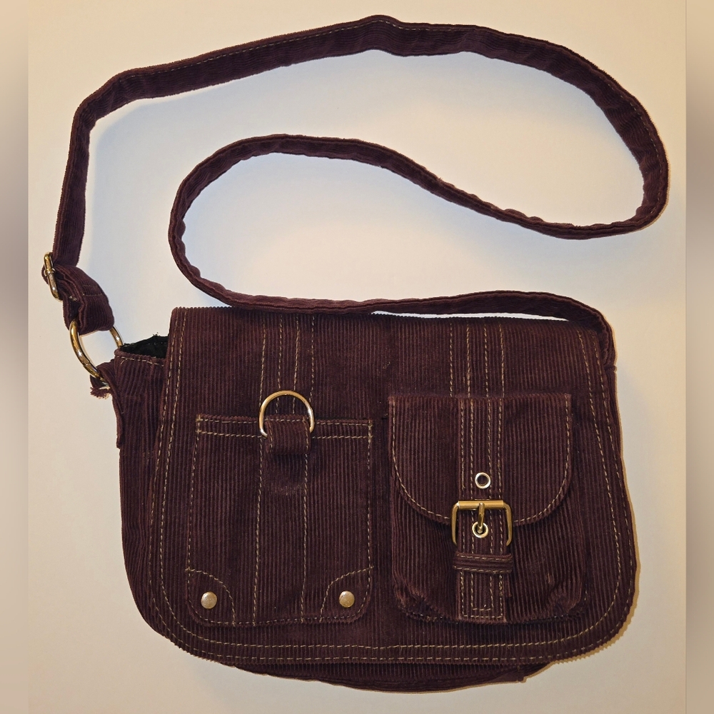 Plum Purple Joe Boxer Small Crossbody Messenger Bag